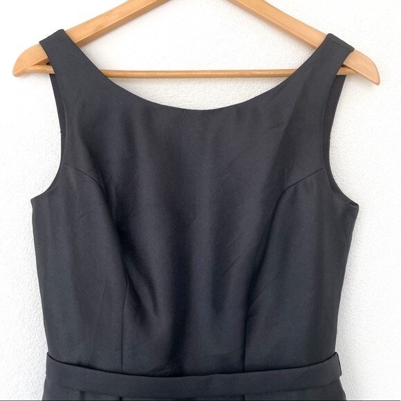 David's Bridal Black Bridesmaid‎ Prom Sleeveless Dress Size 6 NWT - Picture 4 of 16